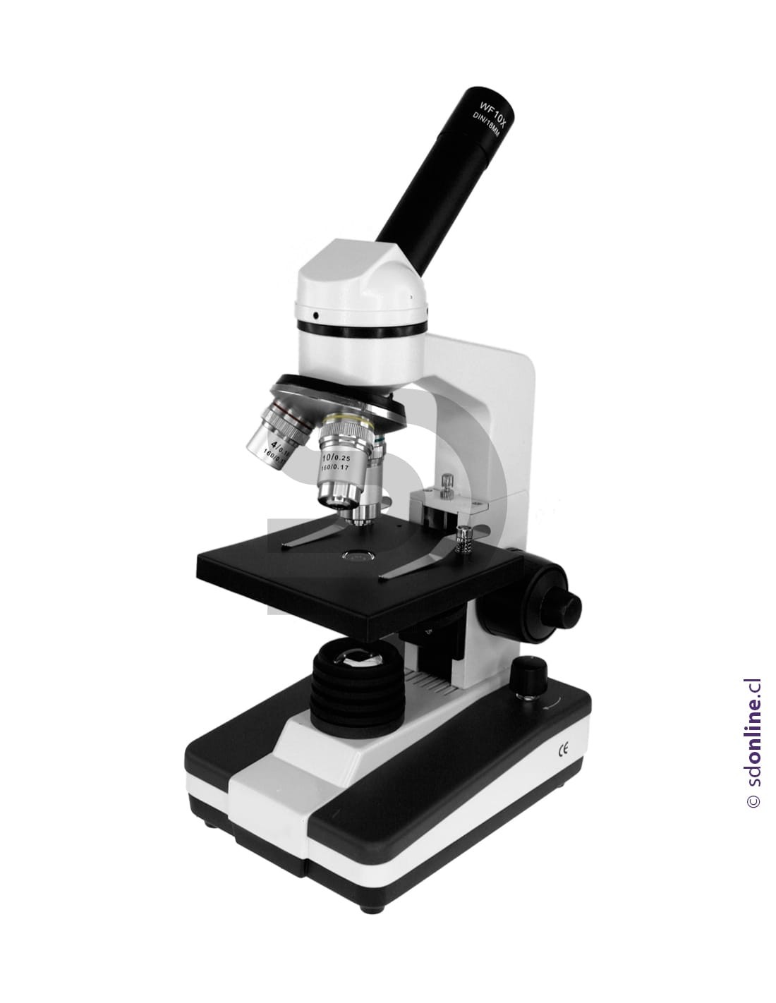 Microscopio Monocular 3 Objetivos