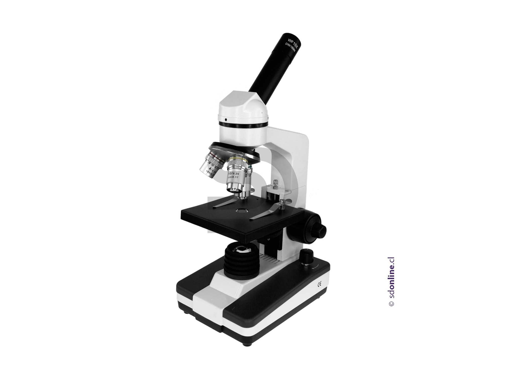 Microscopio monocular 3 Objetivos 1