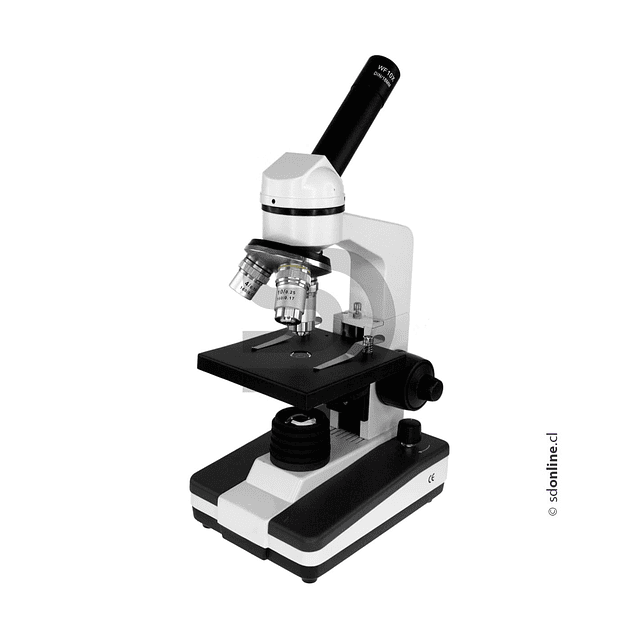 Microscopio monocular 3 Objetivos