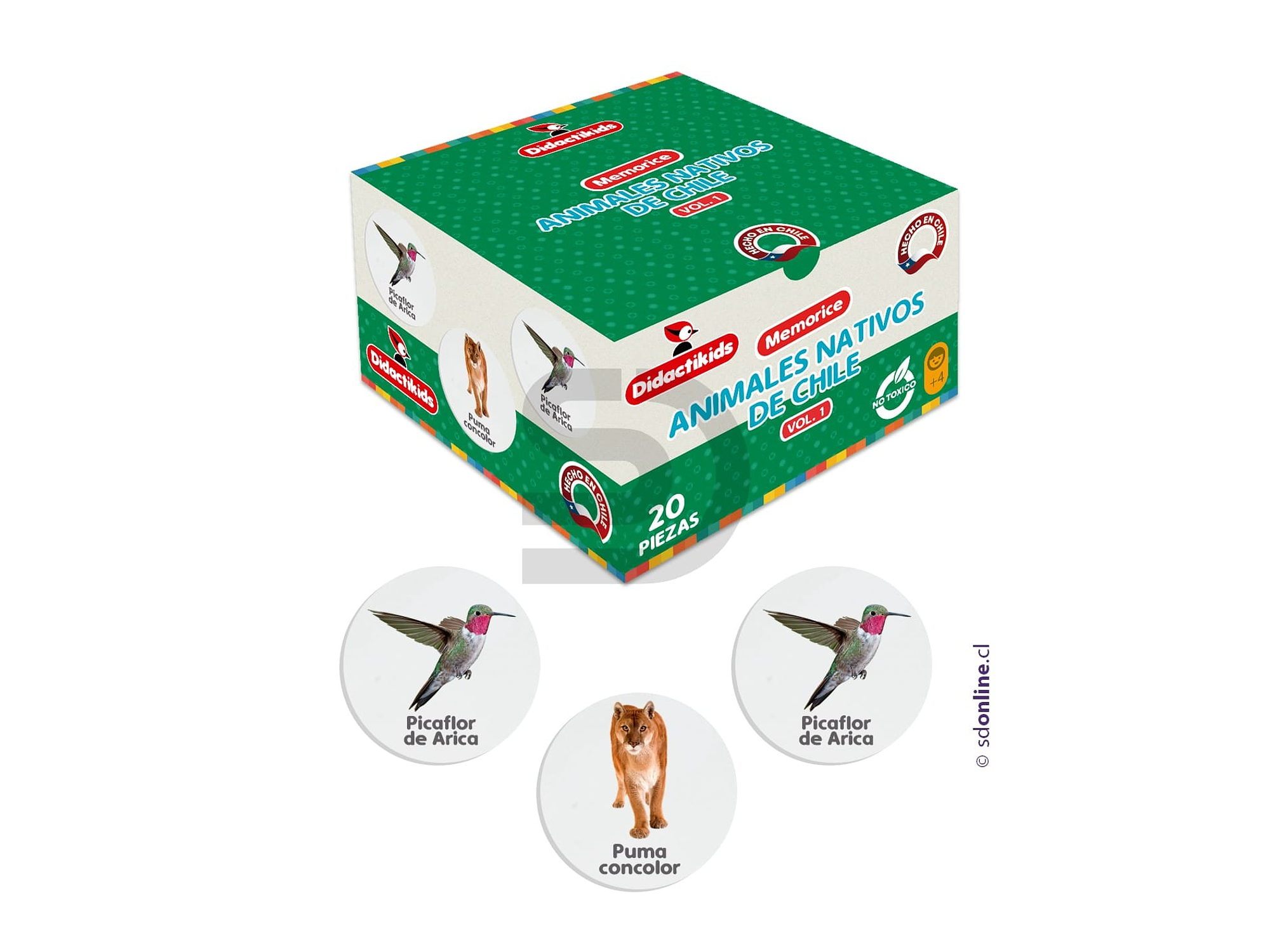 Memorice animales nativos de Chile - Vol 1 1