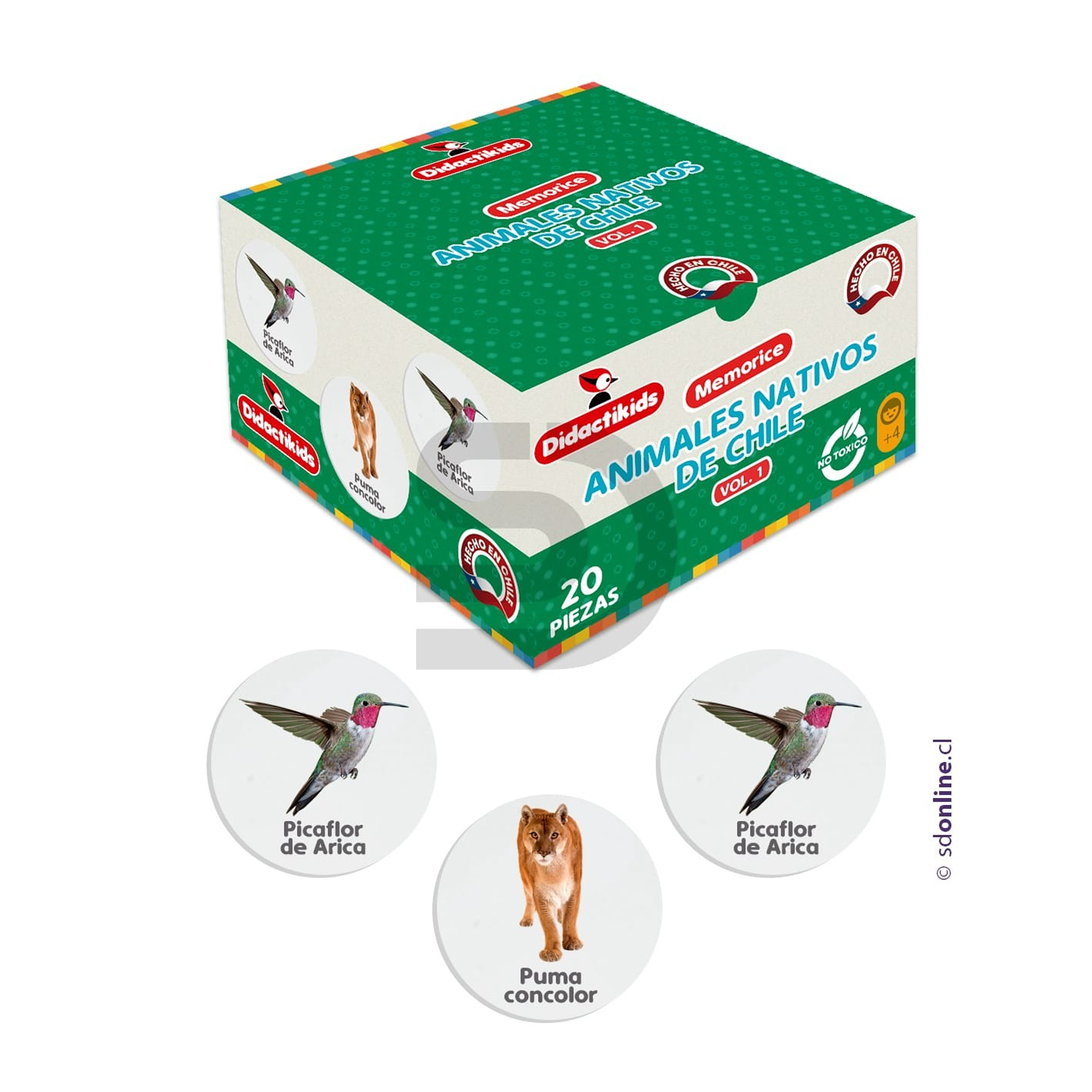 Memorice animales nativos de Chile - Vol 1 1