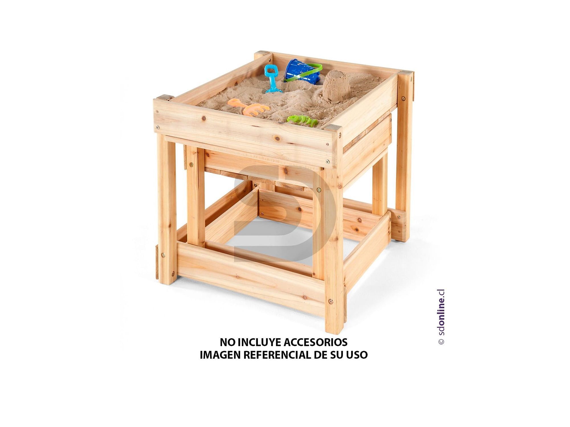 Mesa de arena y agua madera encajable 1