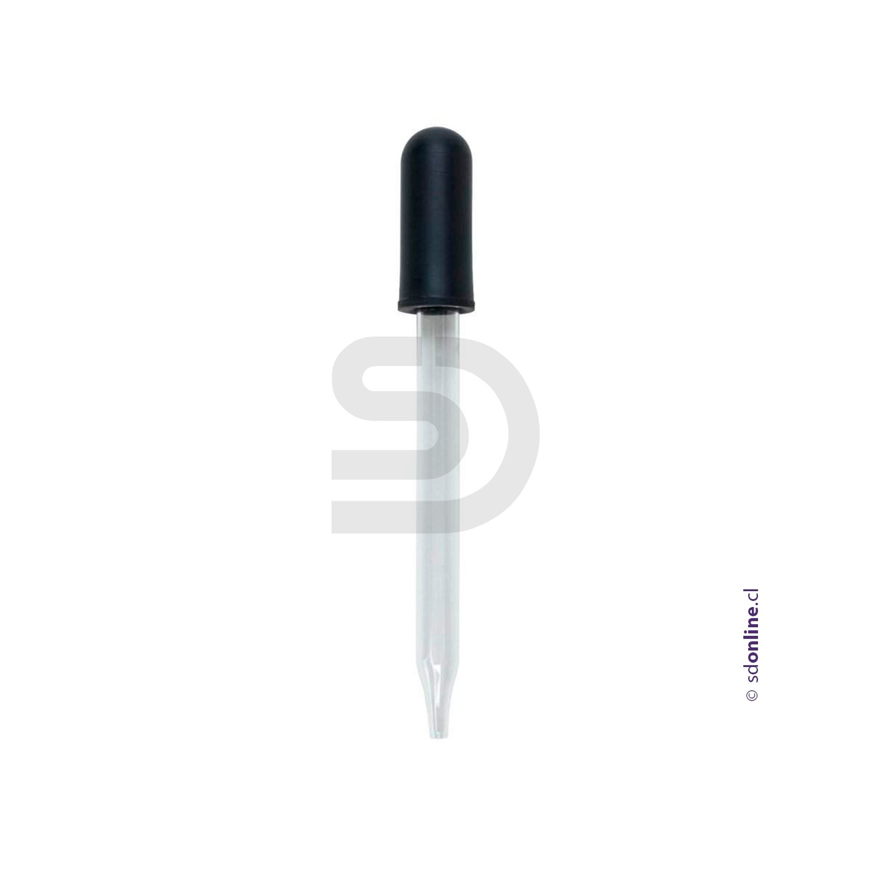 Pipeta de vidrio bulbo goma 5Ml 1