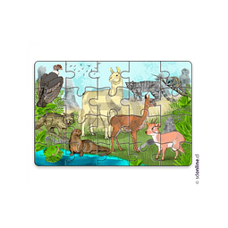 Puzzle animales nativos De Chile