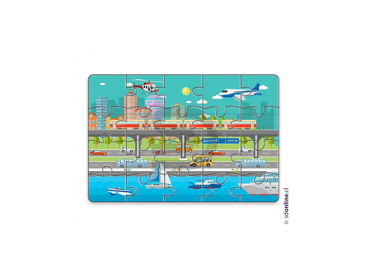 Puzzle medios de transporte 1