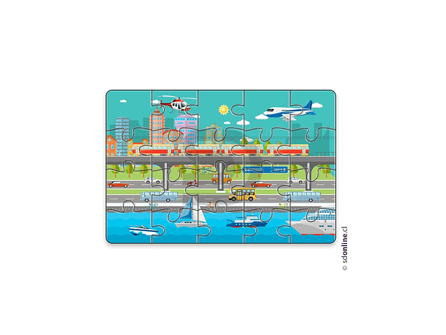 Puzzle medios de transporte 1
