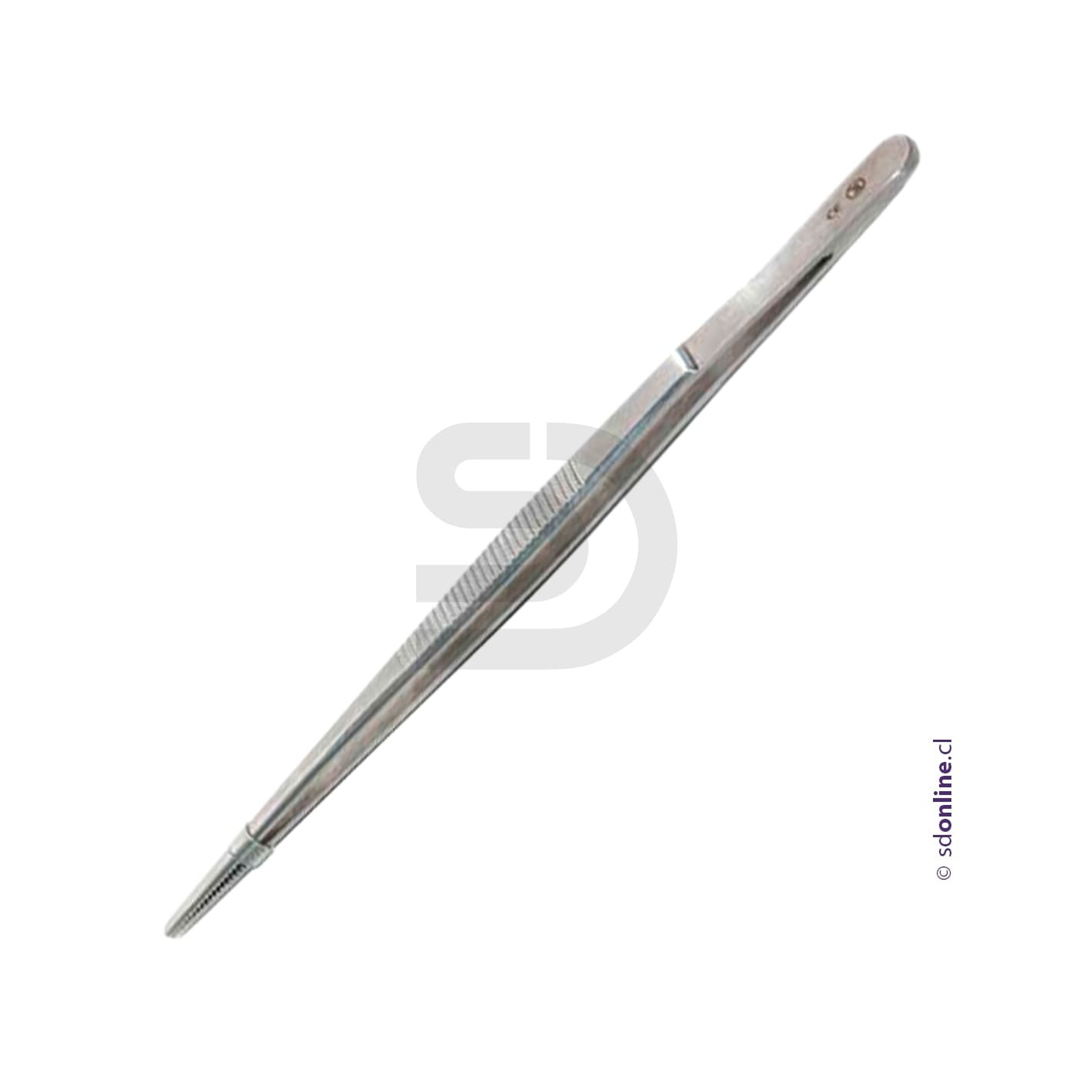 Pinza anatomica recta punta Gruesa 150Mm 1