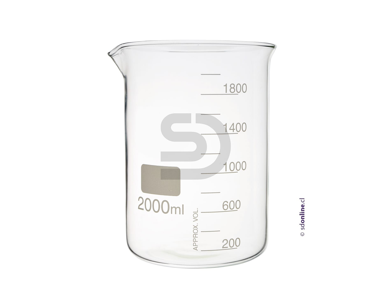 Vaso precipitado vidrio 2000Ml 1