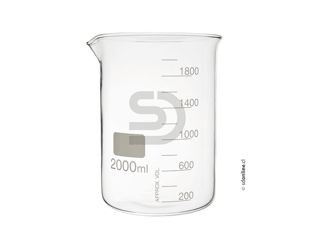 Vaso precipitado vidrio 2000Ml 1