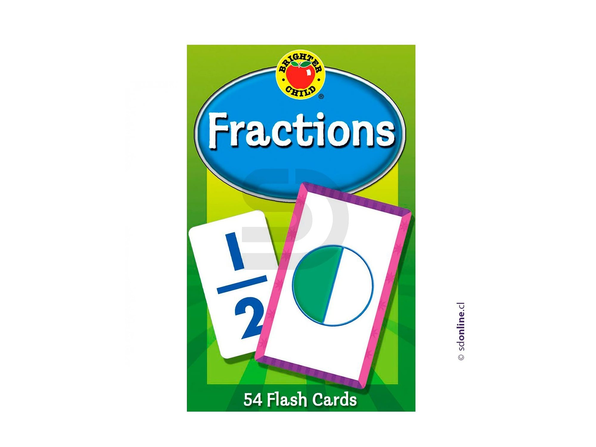Flash cards de fracciones 8.5X13.5Cm 1