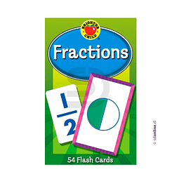 Flash cards de fracciones 8.5X13.5Cm