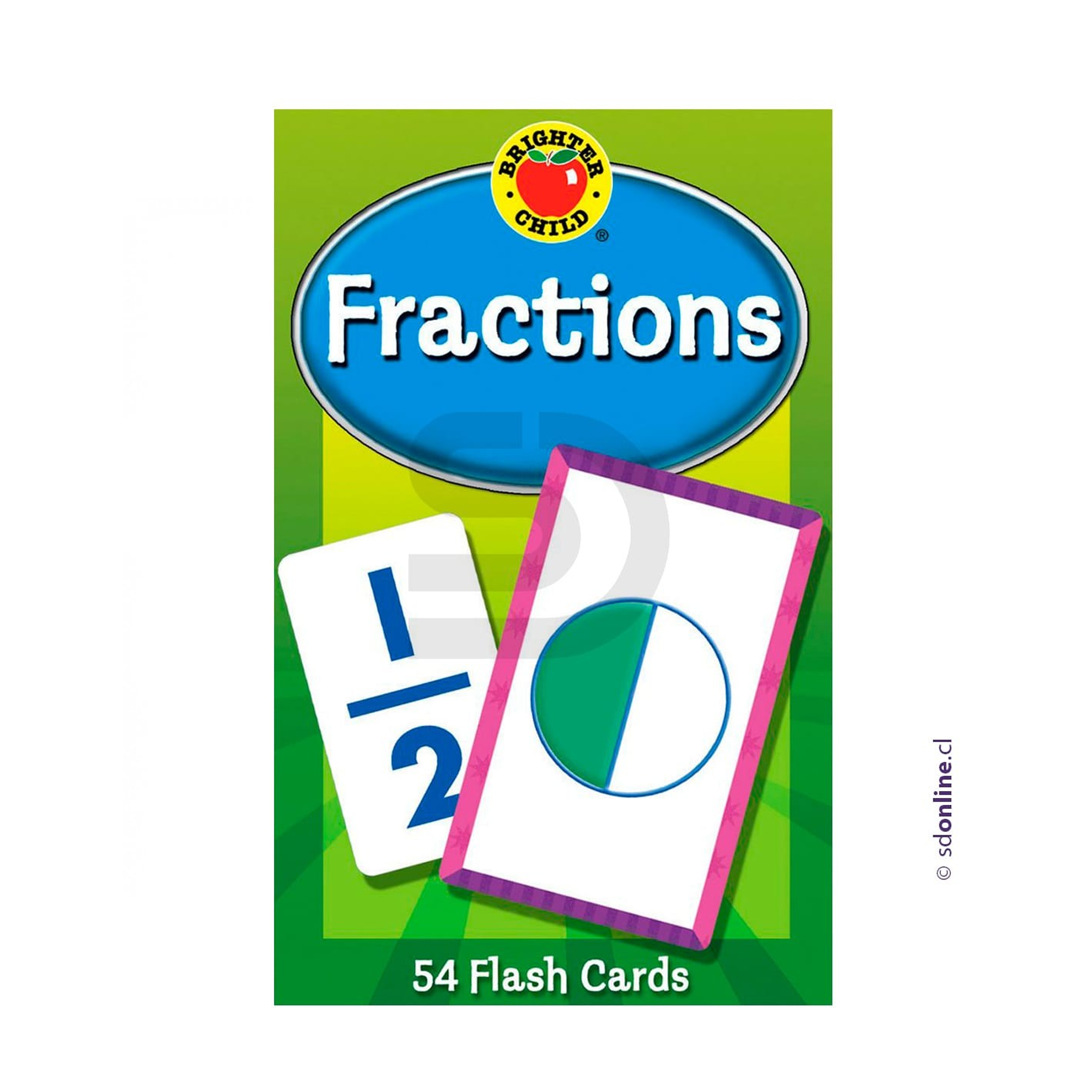 Flash cards de fracciones 8.5X13.5Cm 1