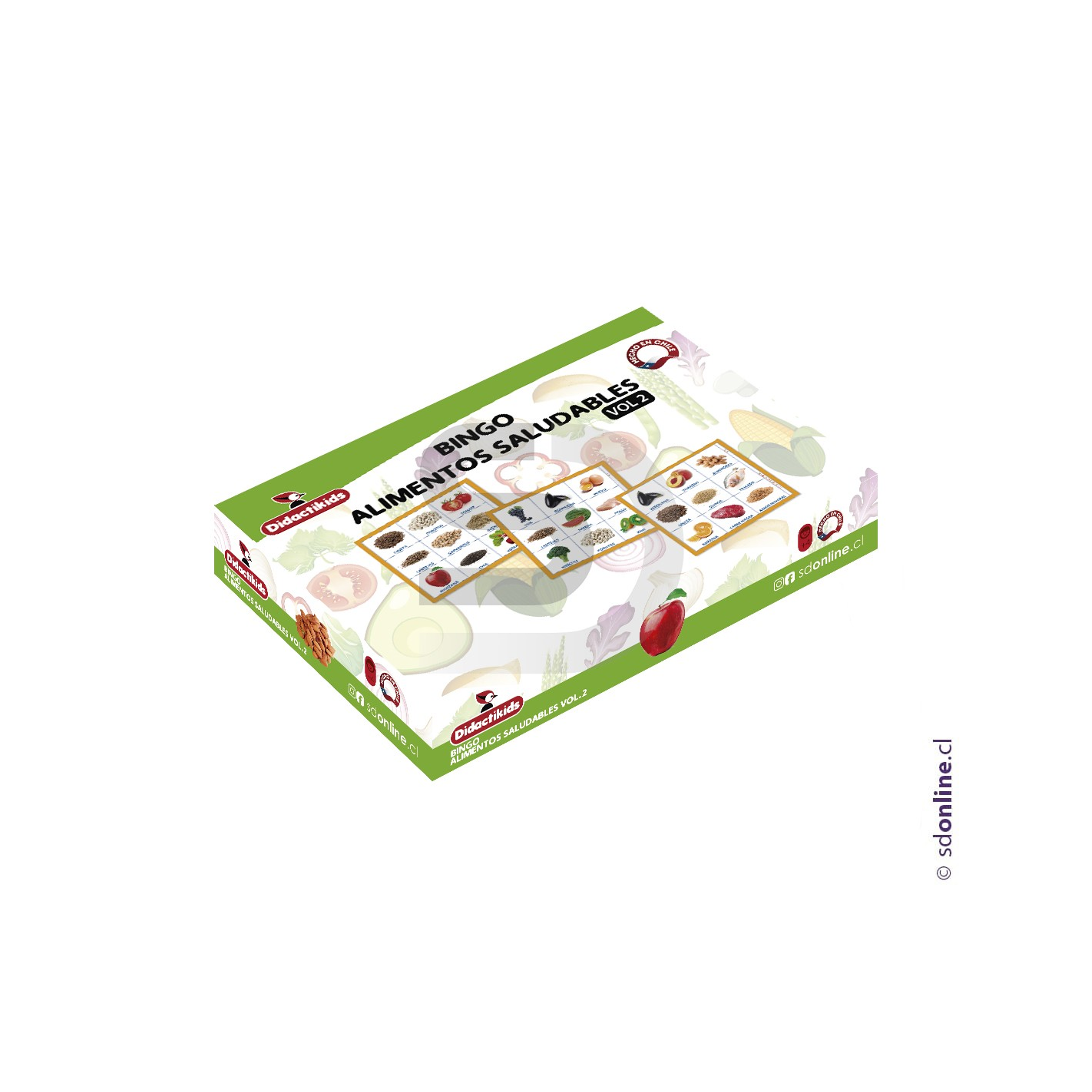 Bingo de alimentos saludables 1