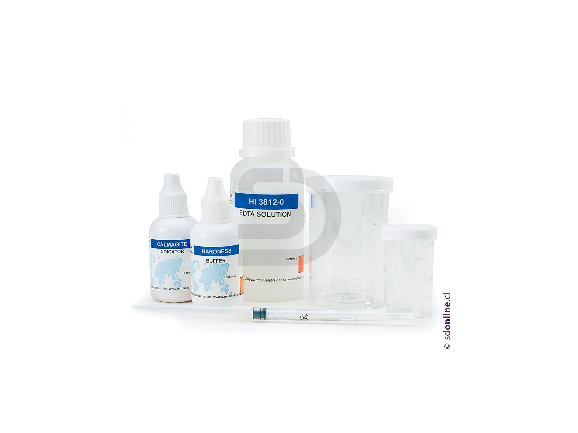 Test kit de dureza 0-300 ppm 100 test 1