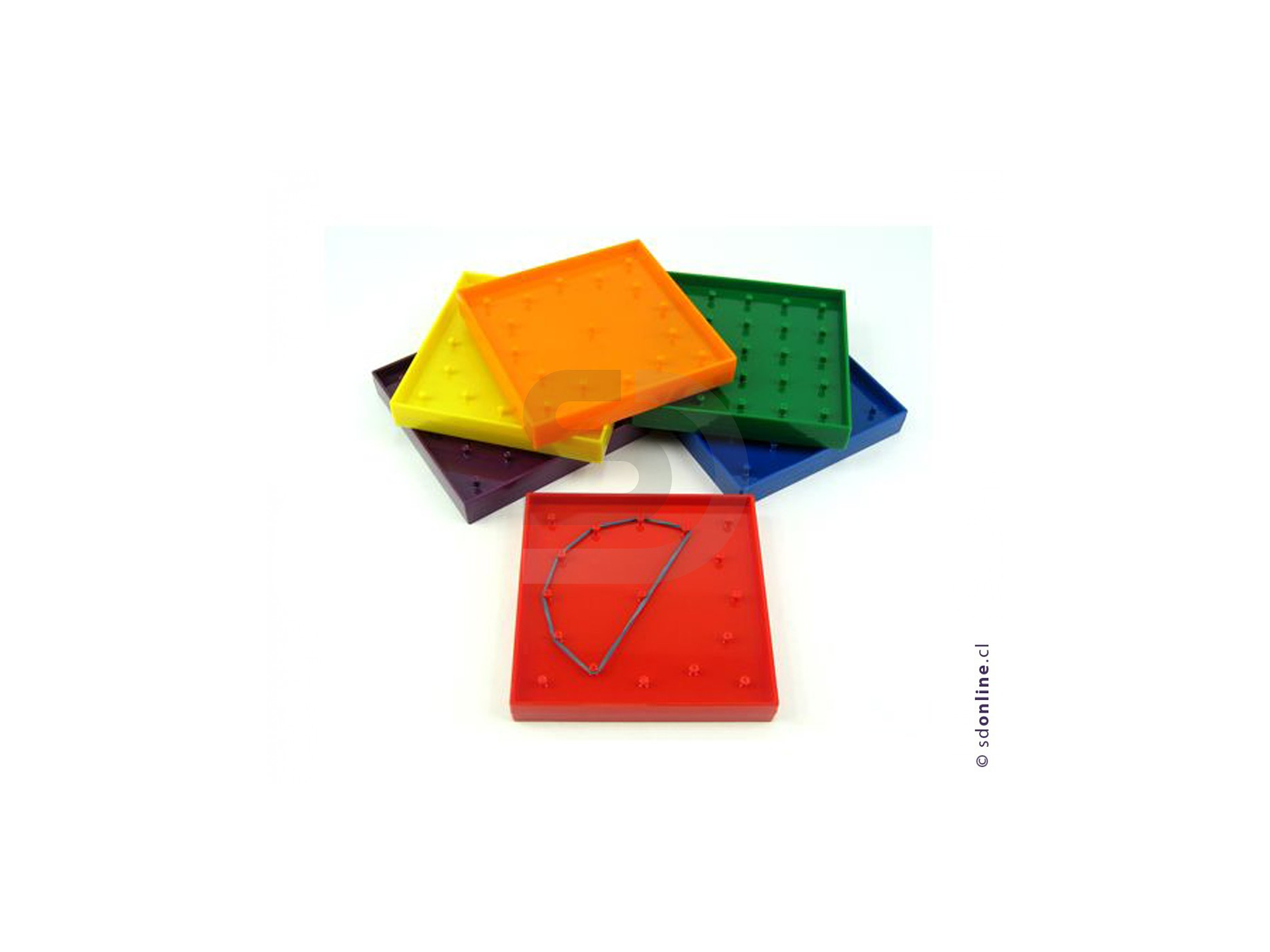 Geoplano 23 cm set 6 Piezas 1