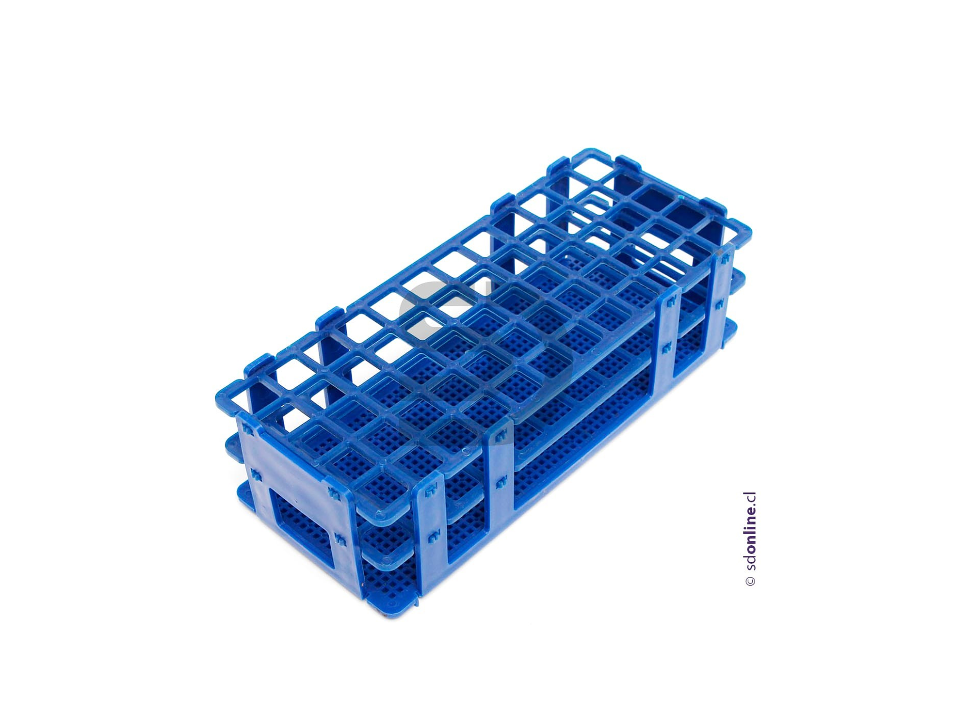 Gradilla plástica 60 tubos ensayo hasta 16Mm 1