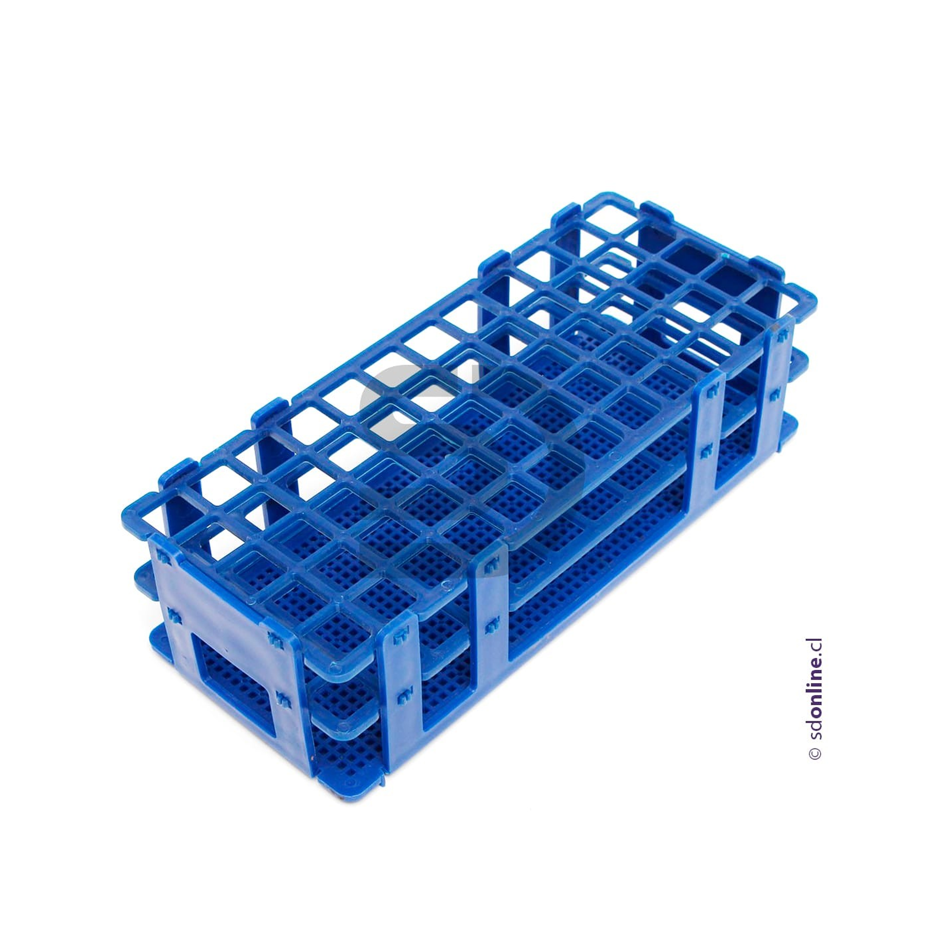 Gradilla plástica 60 tubos ensayo hasta 16Mm 1