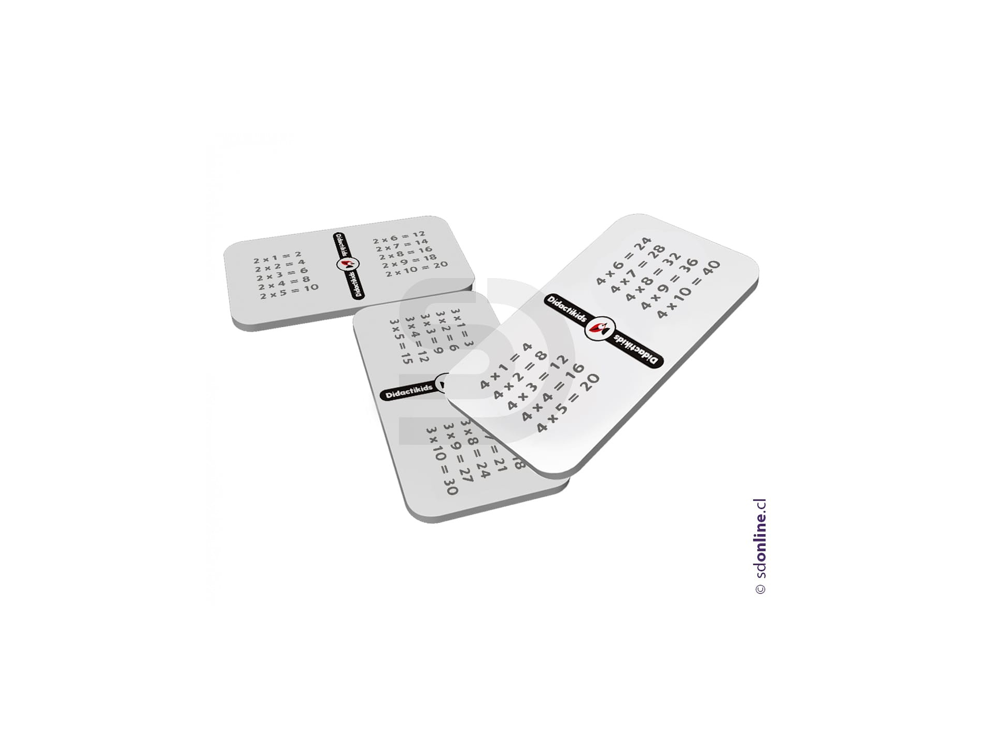 Tabla de multiplicacion del 2 al 10 Eco 1