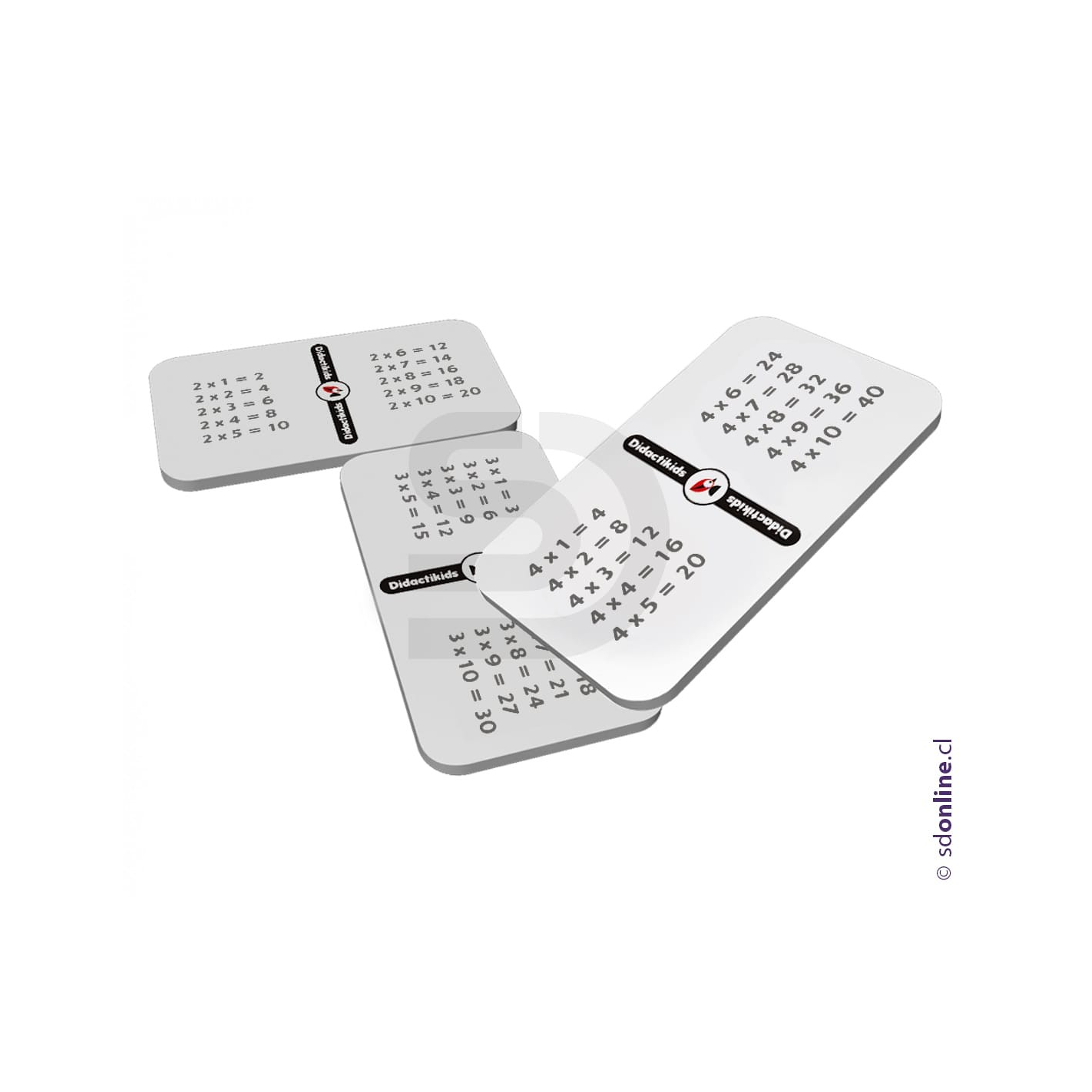 Tabla de multiplicacion del 2 al 10 Eco 1