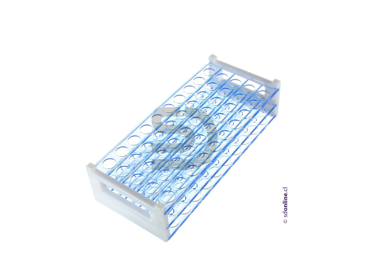 Gradilla plástica 40 tubos ensayo 1