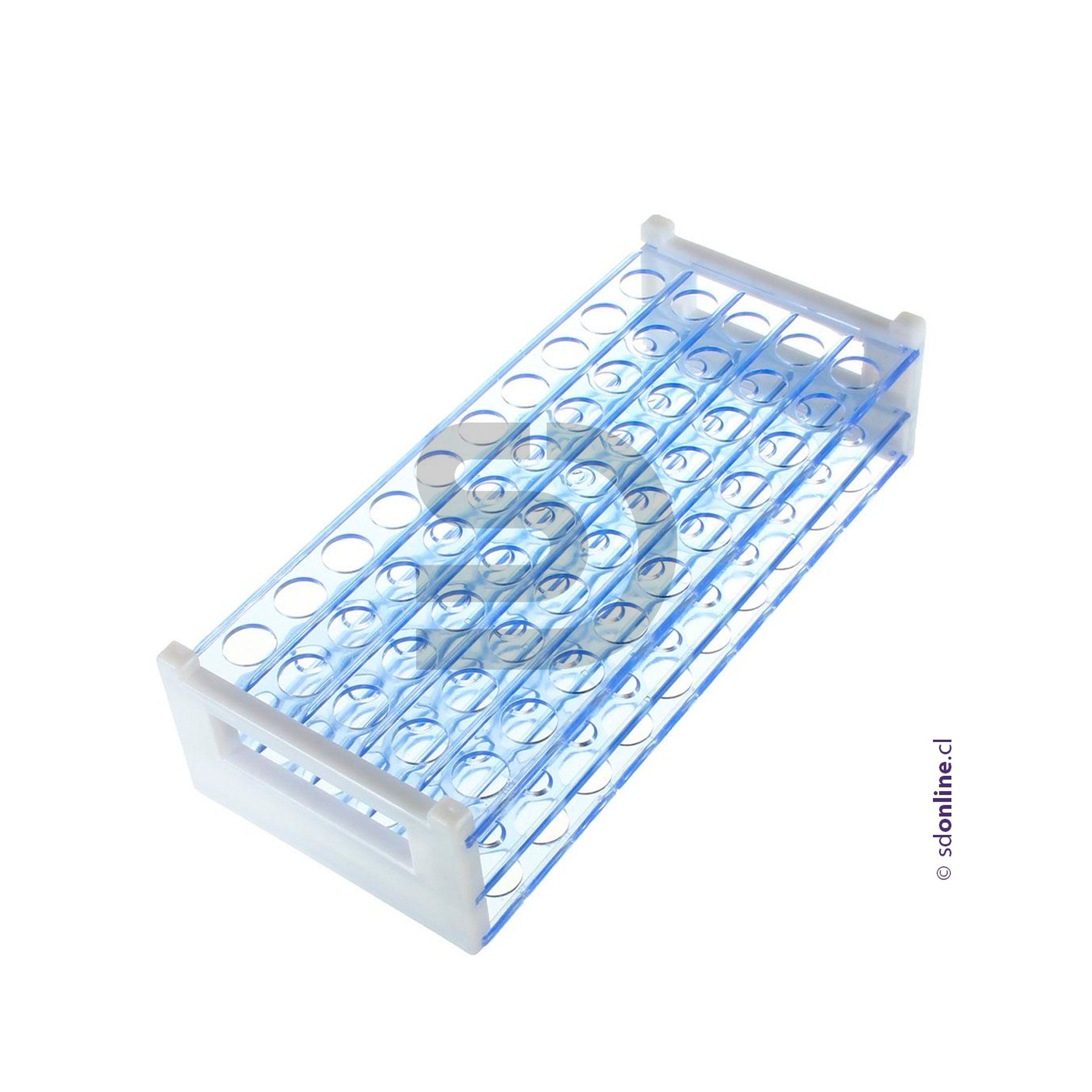 Gradilla plástica 40 tubos ensayo 1