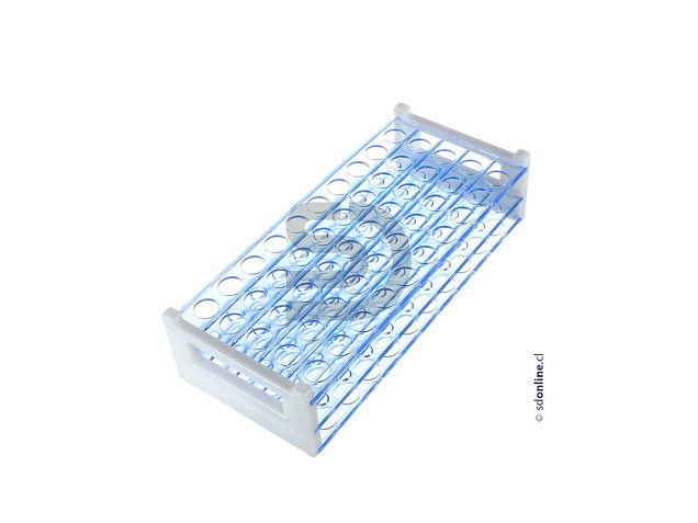 Gradilla plástica 40 tubos ensayo 1