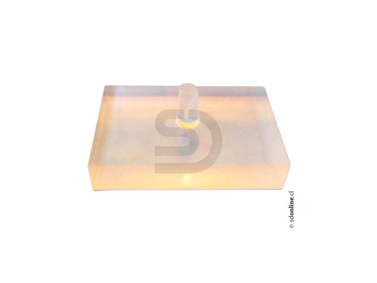 Prisma de vidrio rectangular 75X50Mm con manilla 1