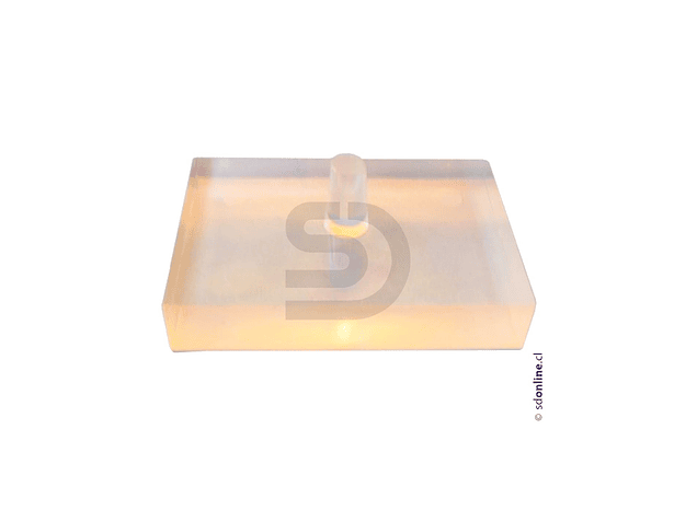 Prisma de vidrio rectangular 75X50Mm con manilla 1