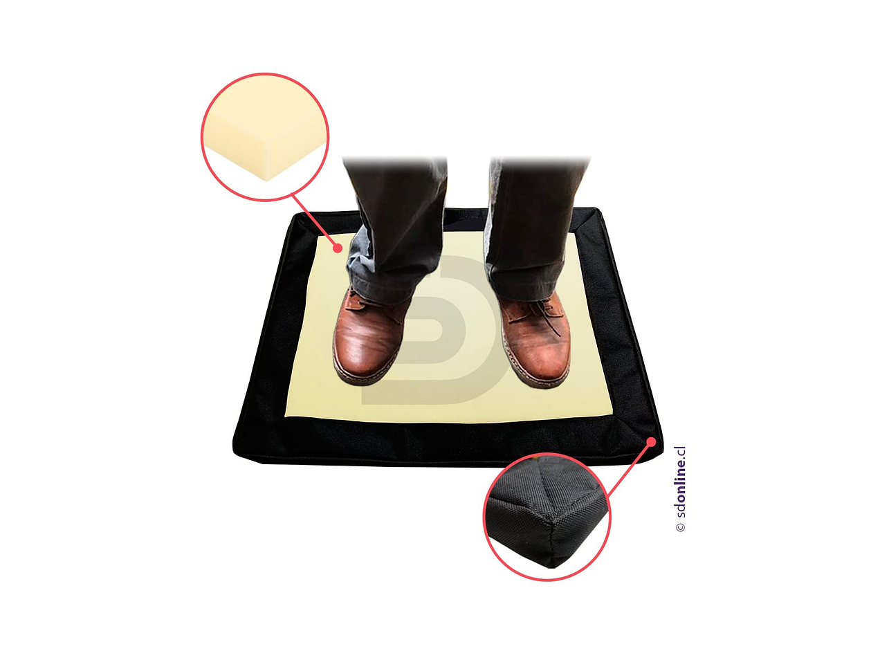 Alfombra sanitaria espuma 60X45Cm 1