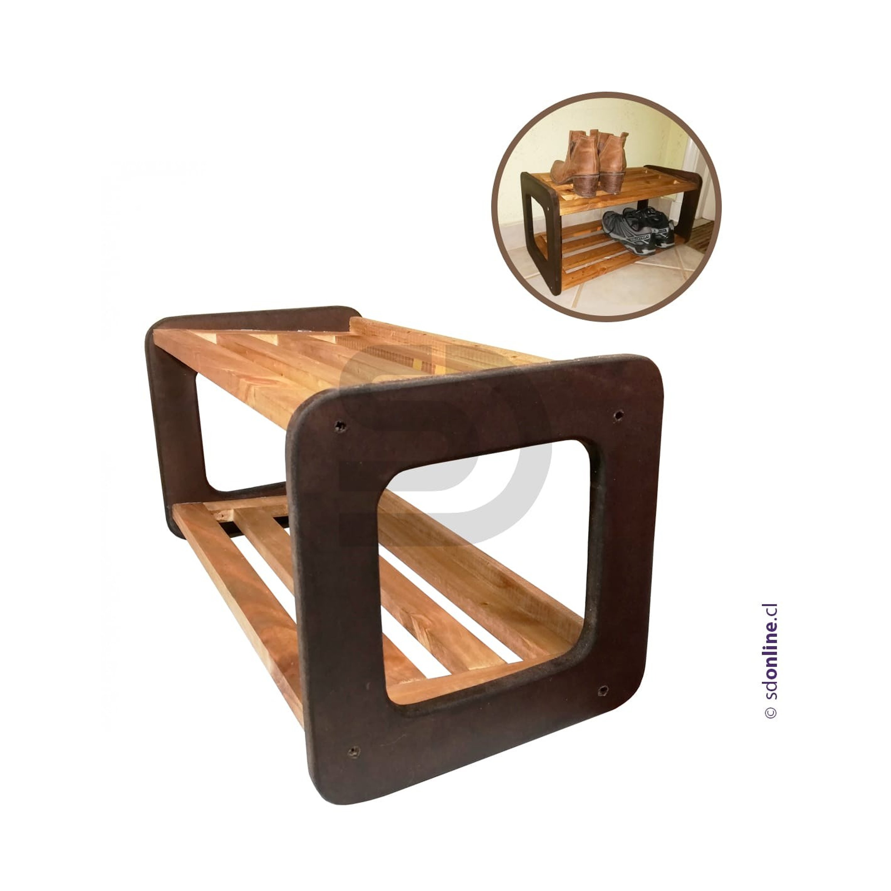 Zapatero De Madera Horizontal 1