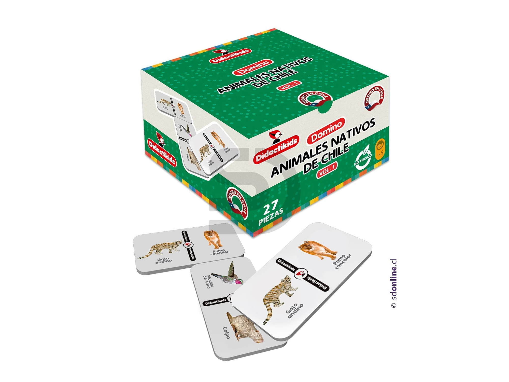Dominó animales nativos de chile - Vol 1 1