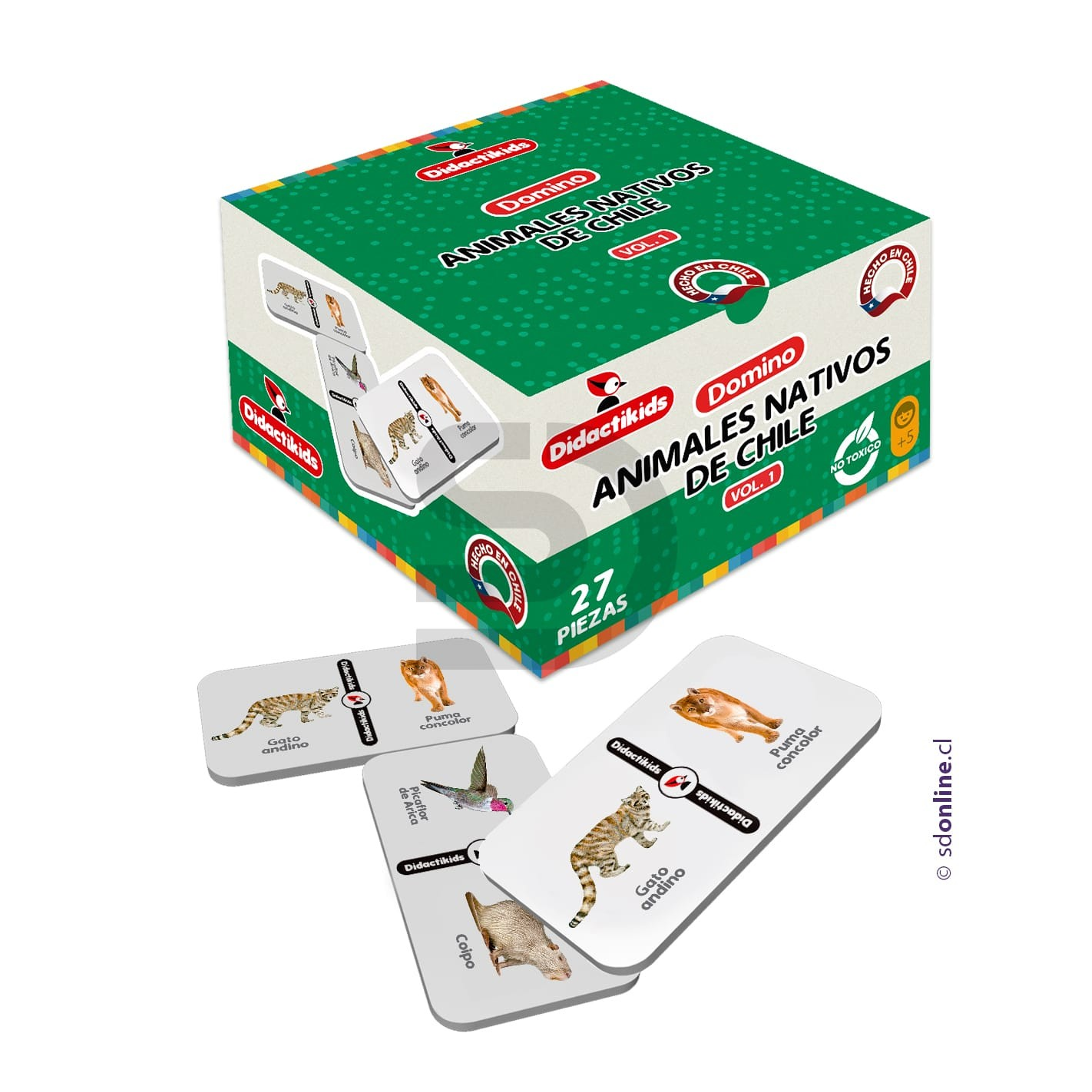 Dominó animales nativos de chile - Vol 1 1