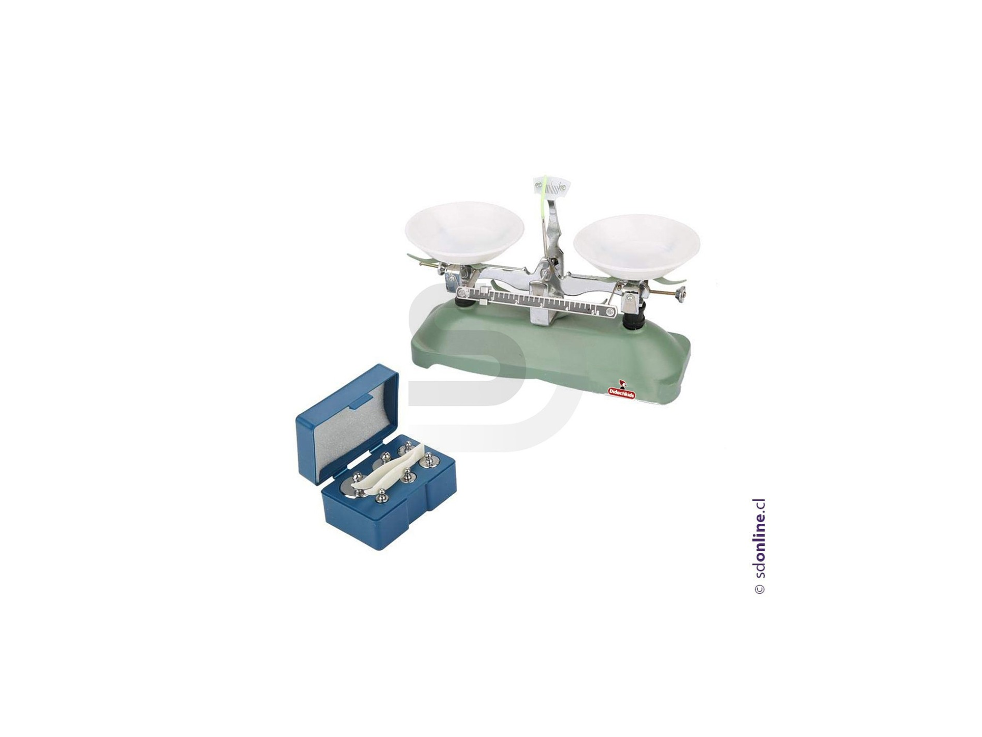 Balanza de 2 platos 200G/0,2 con juego de pesos 1