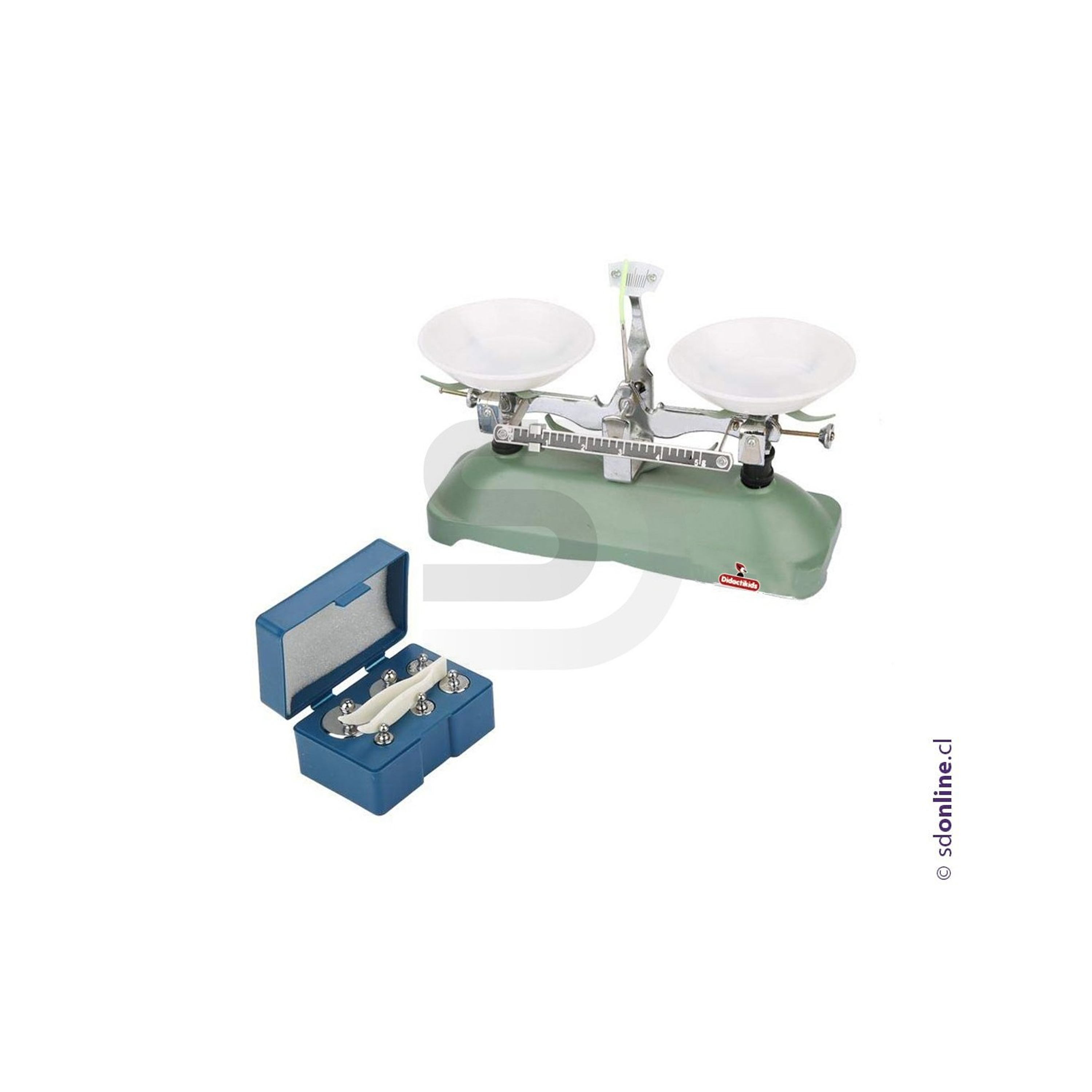 Balanza de 2 platos 200G/0,2 con juego de pesos 1