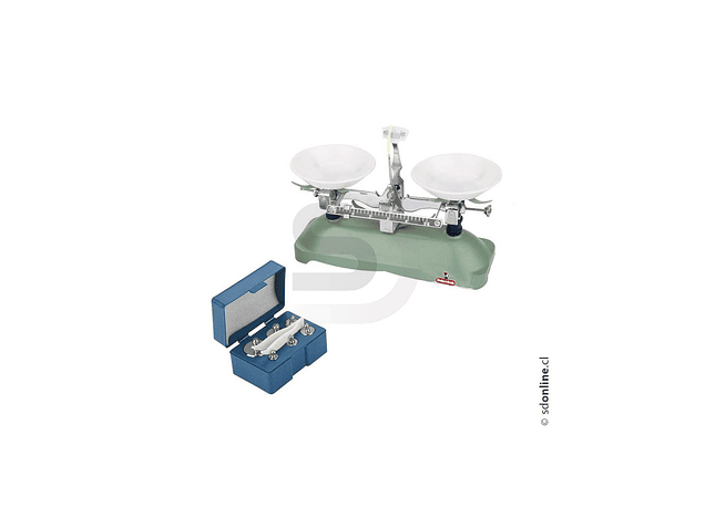 Balanza de 2 platos 200G/0,2 con juego de pesos 1