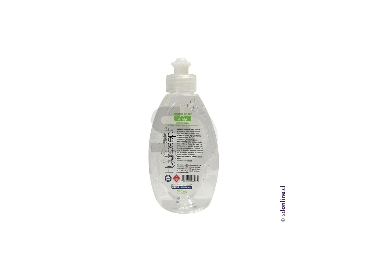 Alcohol gel 70% 340Ml 1