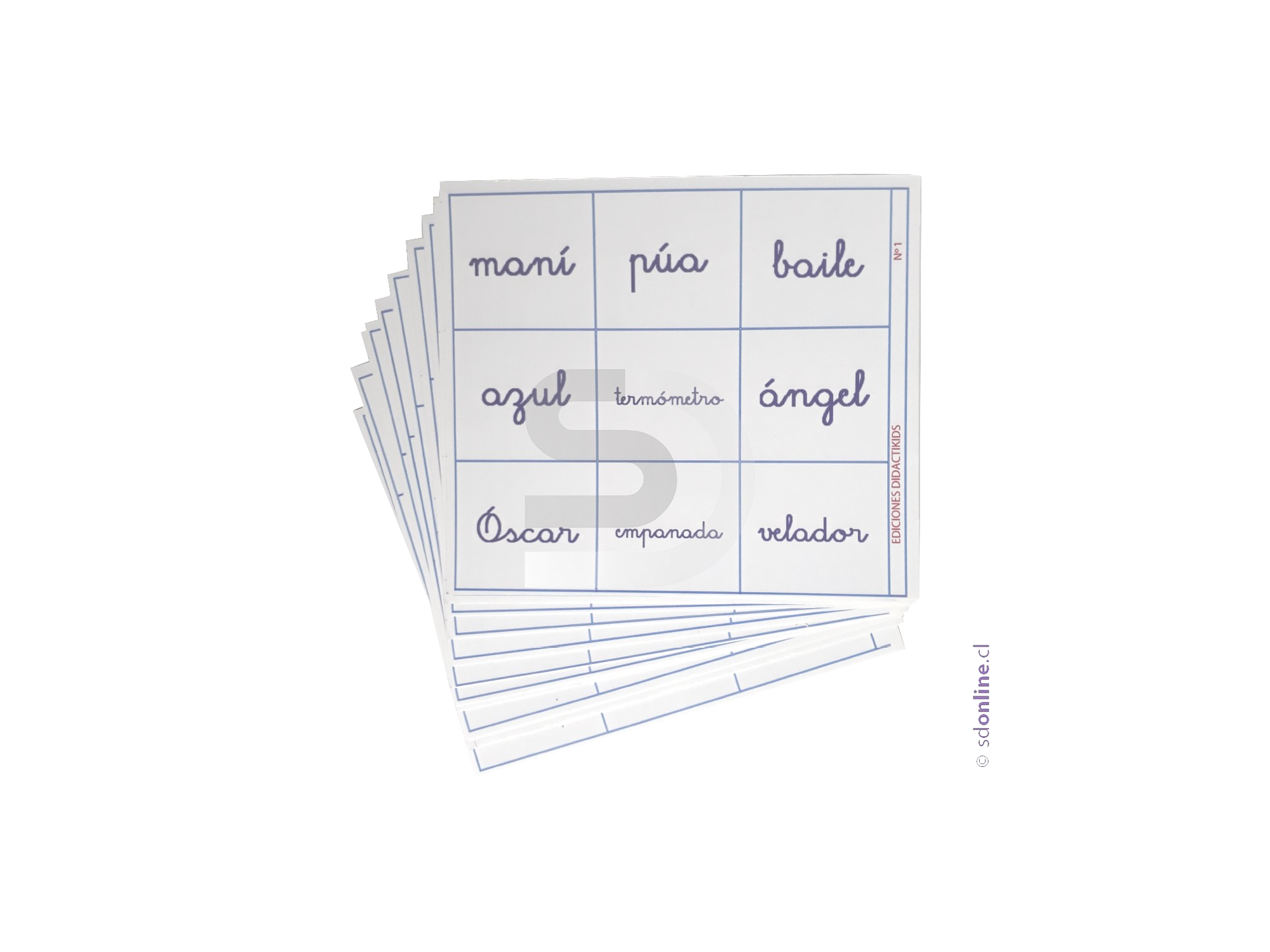 Lotería de ortografía acentual - Volumen 1 2