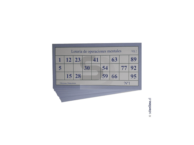 Lotería de operaciones mentales - Vol 2 3
