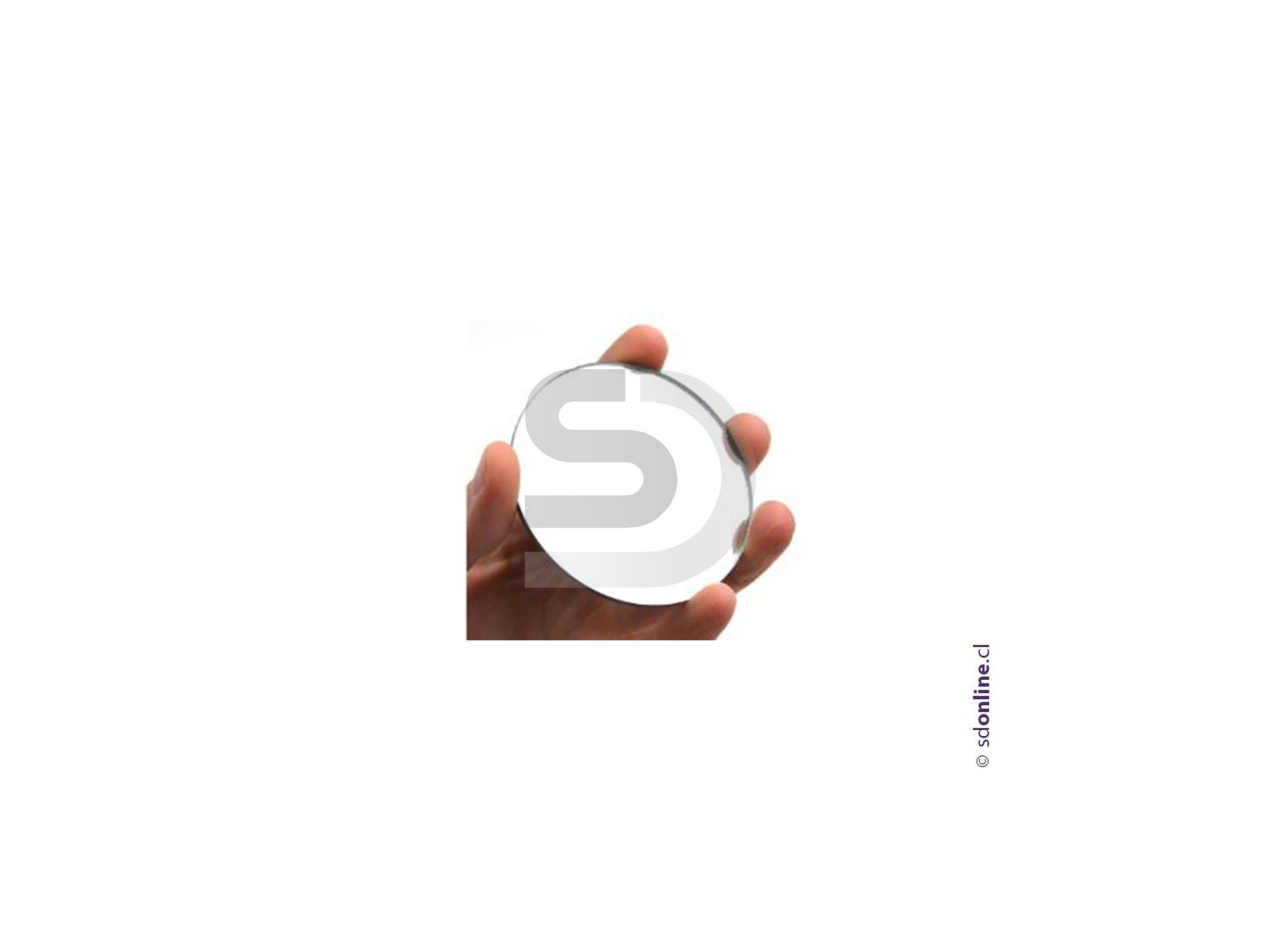 Espejo redondo plano 60Mm 1