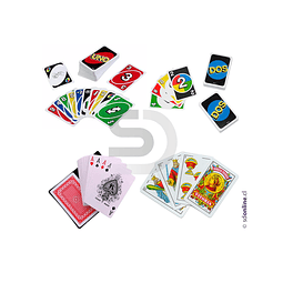 Set de cartas juegos tradicionales con maleta