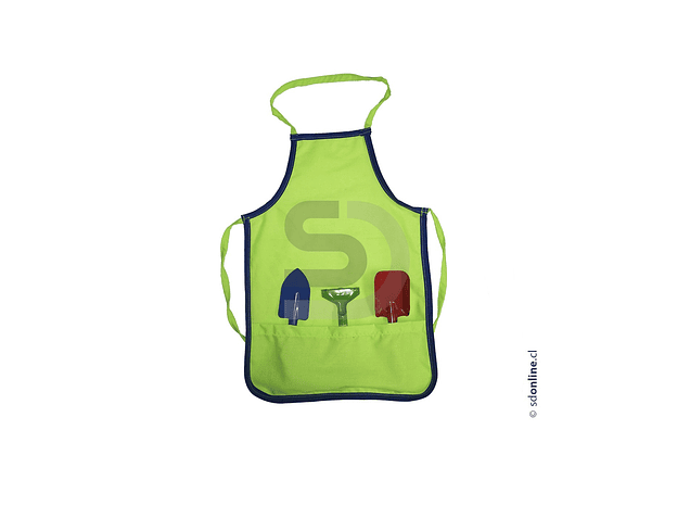 Set de jardinería con delantal 4Pza 1