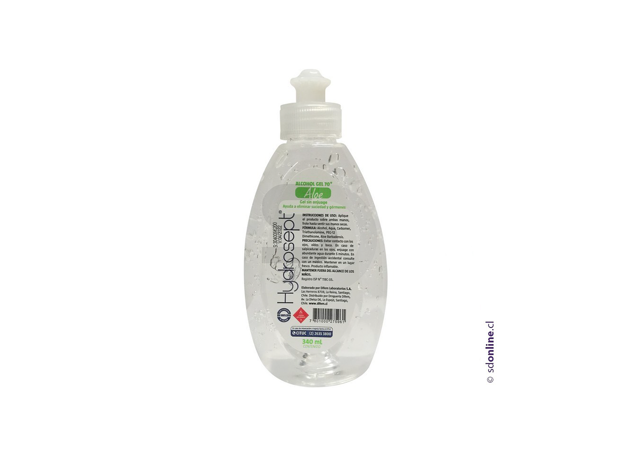 Kit proteccion buzo gorro clip guantes y alcohol gel 1