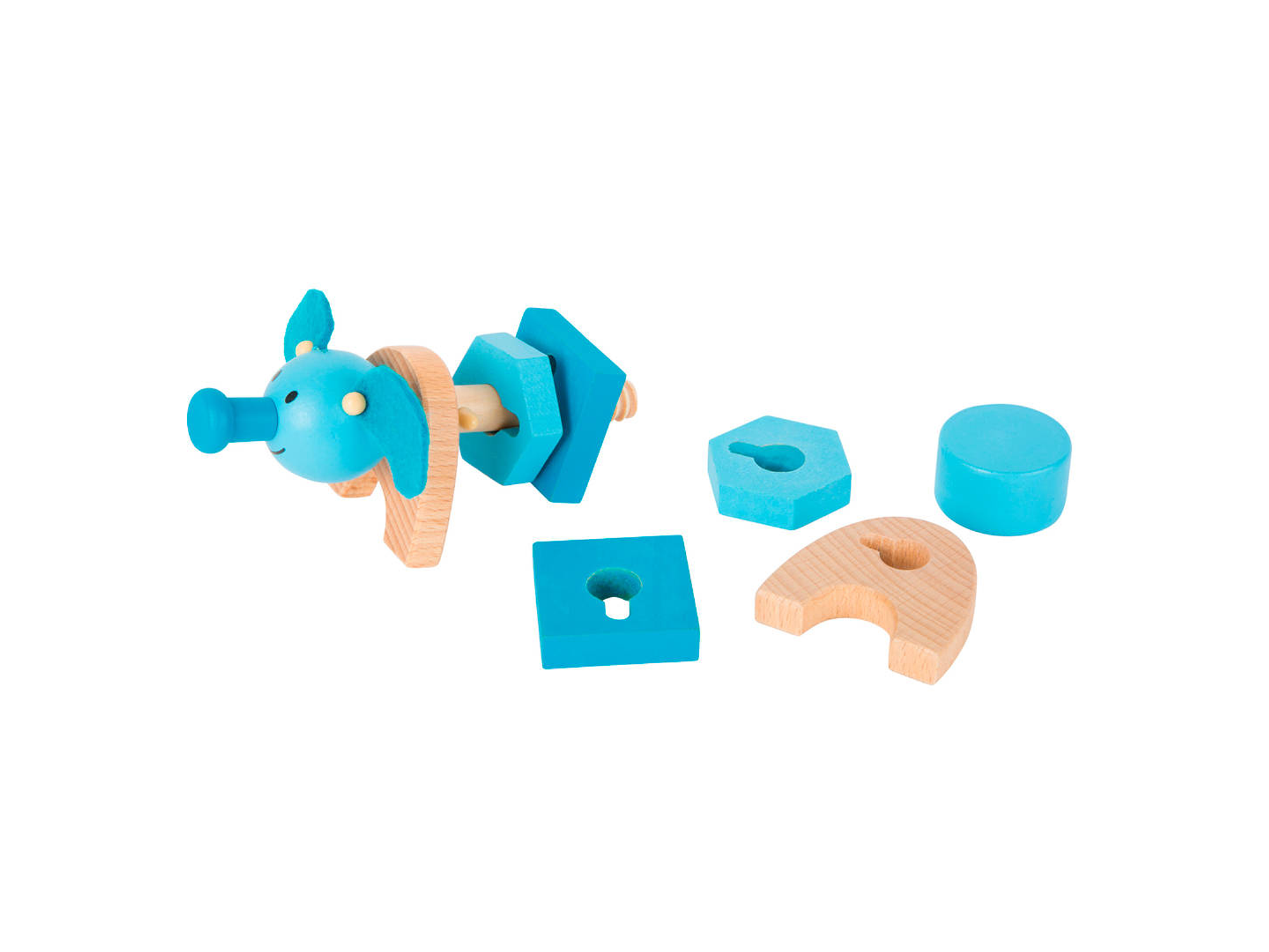 Set 4 animales de colores para enroscar 3