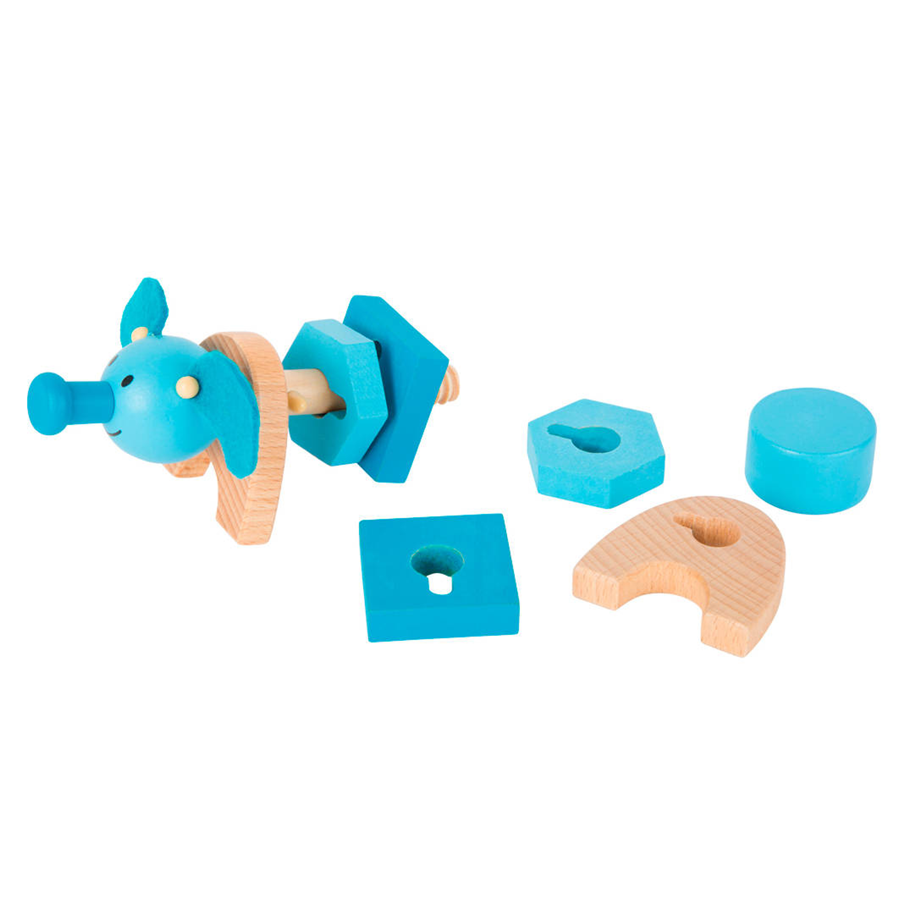 Set 4 animales de colores para enroscar 3