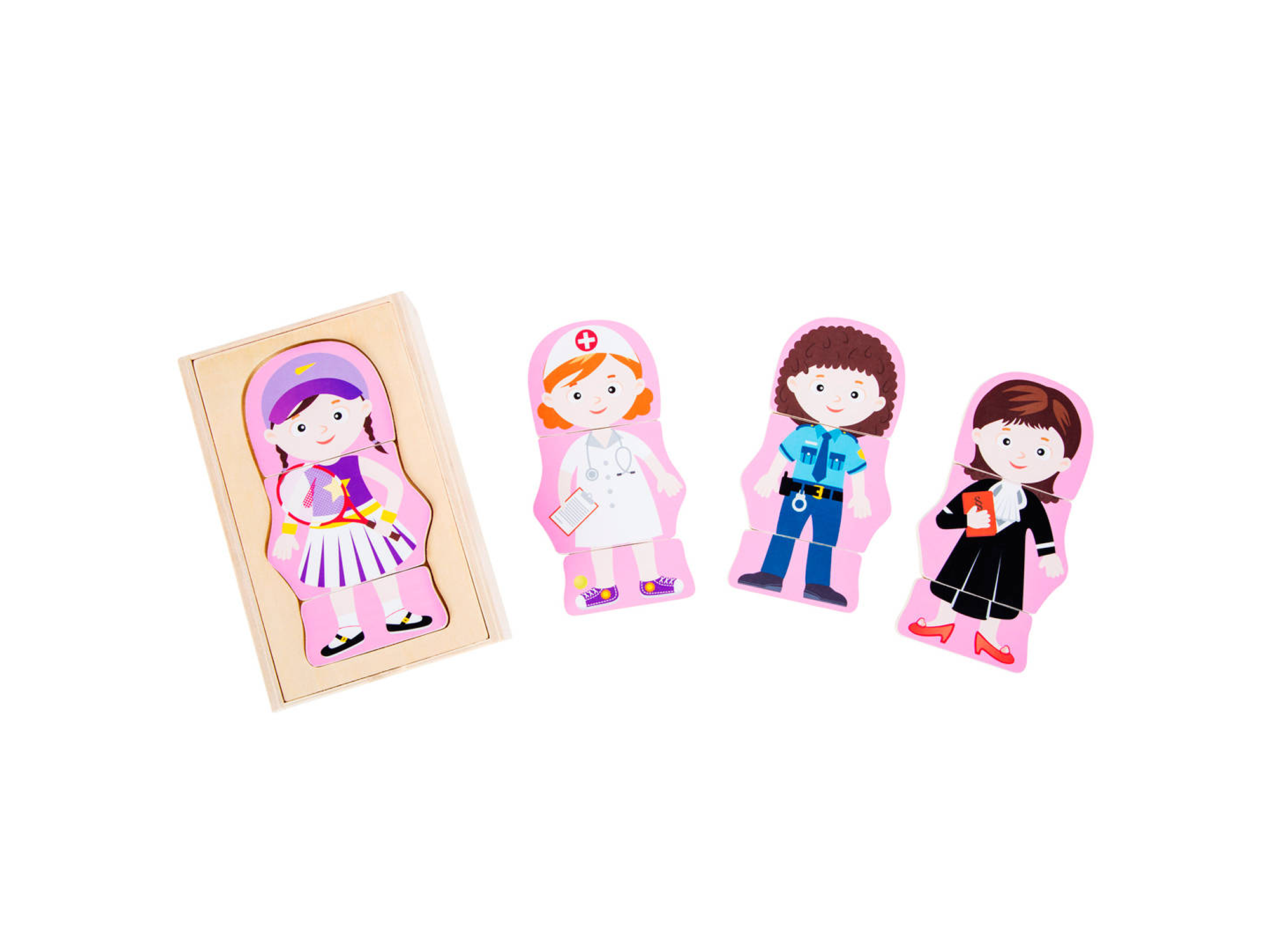 Puzzle para vestir profesiones 2