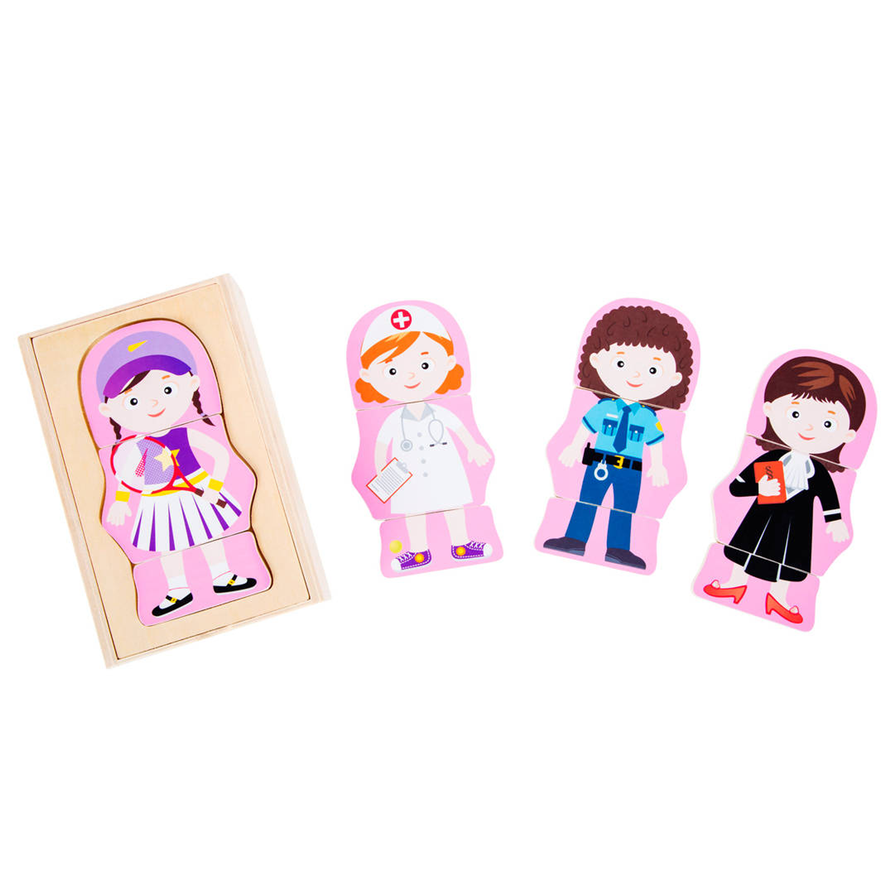 Puzzle para vestir profesiones 2