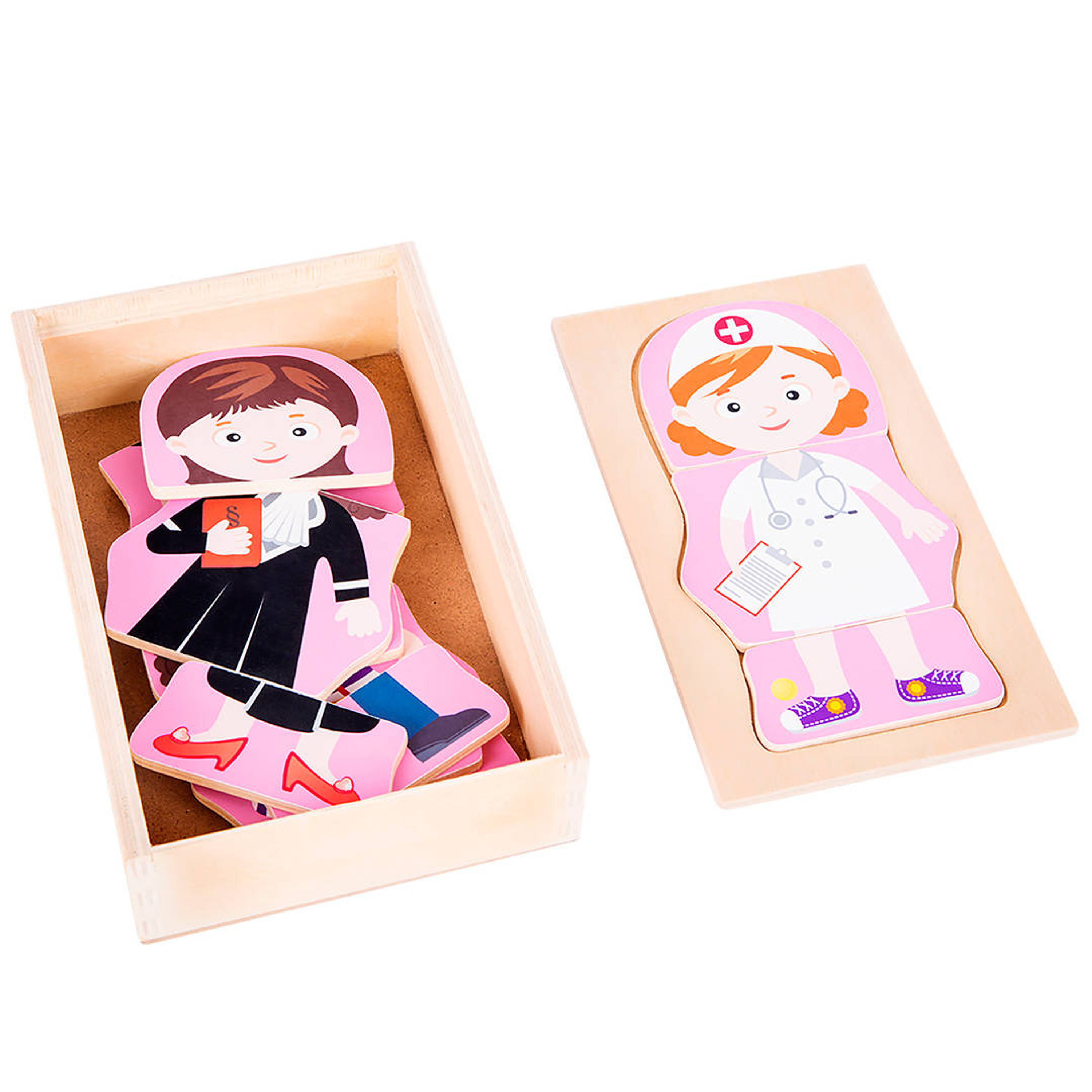 Puzzle para vestir profesiones 3