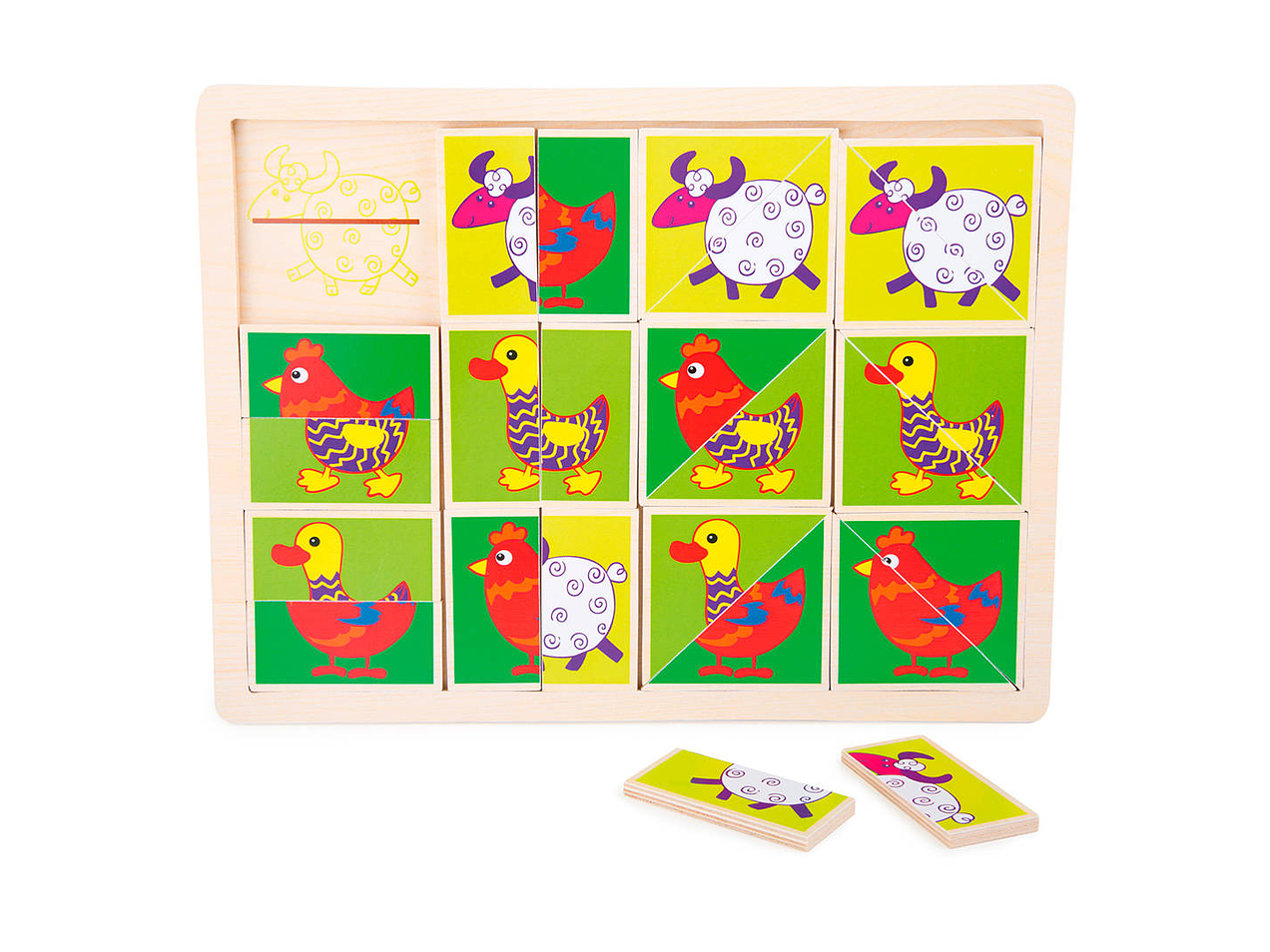 Puzzle animales divertidos 2