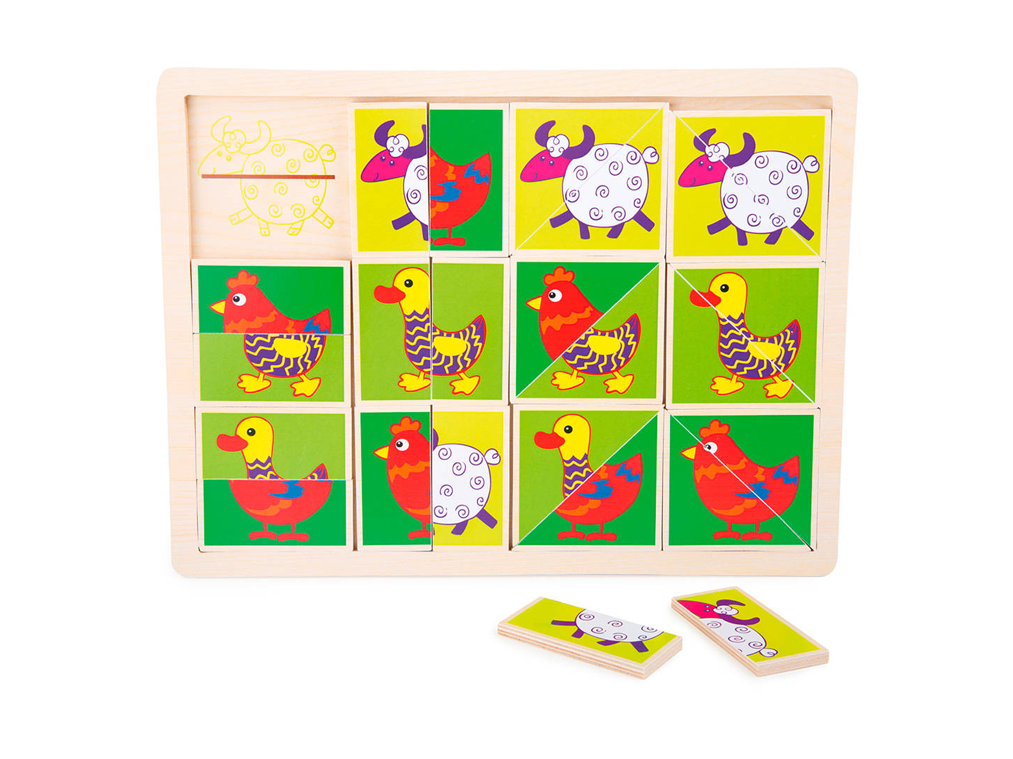 Puzzle animales divertidos 2