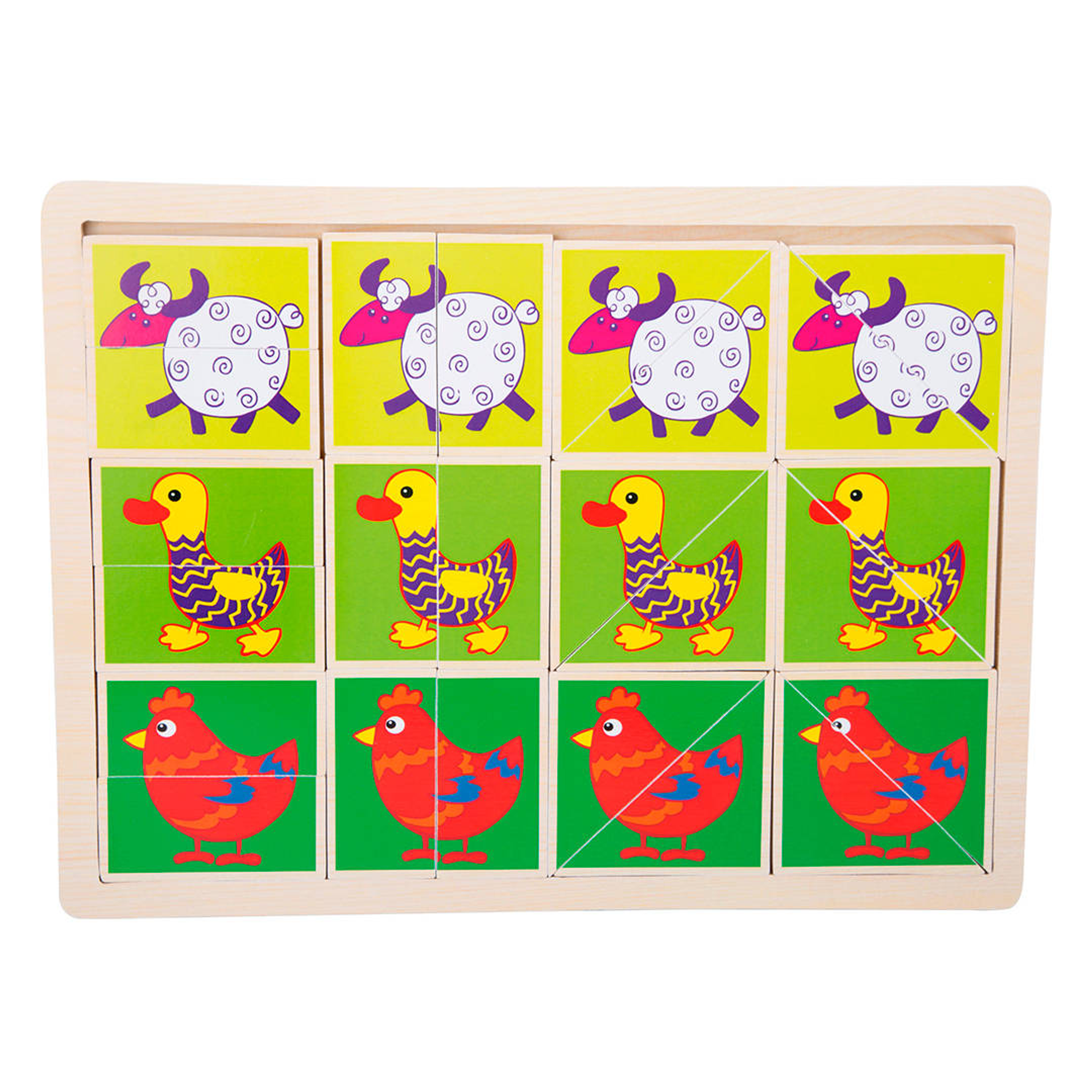 Puzzle animales divertidos 3